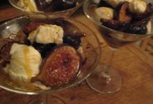 Caramelized Figs & Ginger Ice Cream