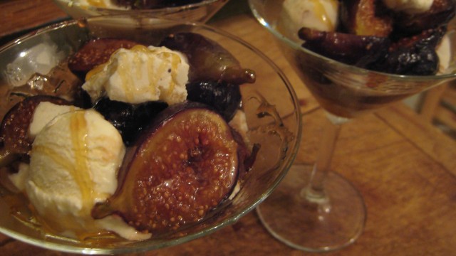 Caramelized Figs & Ginger Ice Cream