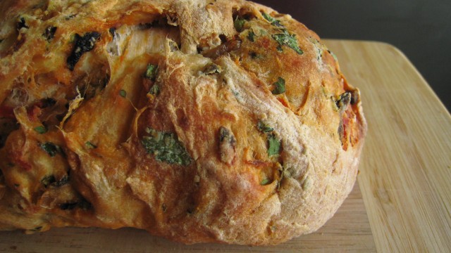 A Loaf of Tomato Olive Herb